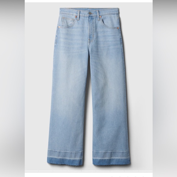 High Rise Wide-Leg Crop Jeans in perfect condition - Picture 3 of 4